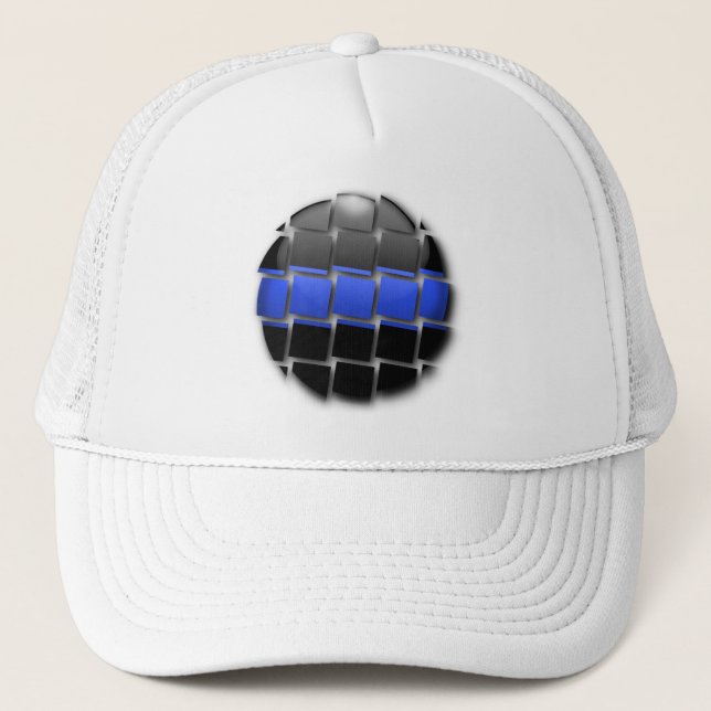 Gorra De Camionero Línea Azul delgada (Anverso)