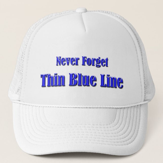 Gorra De Camionero Línea Azul delgada (Anverso)