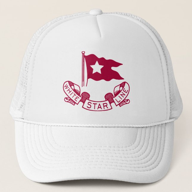Gorra De Camionero Línea blanca logotipo de la estrella (Anverso)