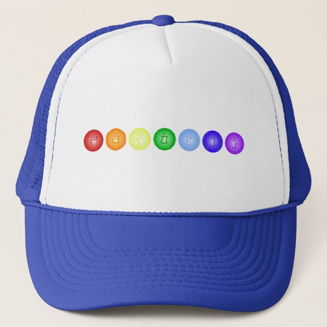 Gorra De Camionero Línea de 7 chakras (Anverso)