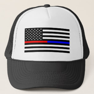 Gorra De Camionero línea fina símbolo los E.E.U.U. del rojo azul de