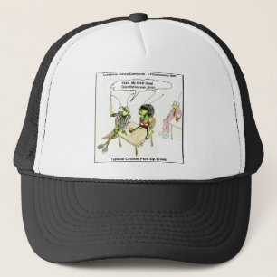 Gorra De Camionero Líneas de Captación de Críquet Divertidas
