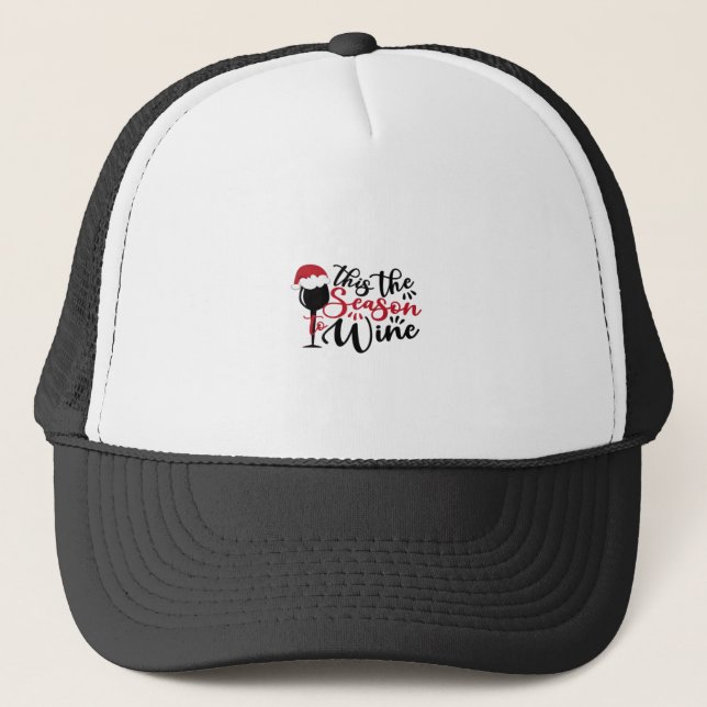 Gorra De Camionero Líneas de Navidad Mercancías Abstractas (Anverso)
