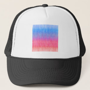 Gorra De Camionero Líneas Marcadas de Arte de Abstracción Yin Yang
