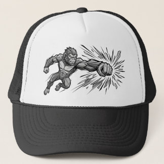 Gorra De Camionero Líneas y Sombras: Puñetazo de Simio Cinético