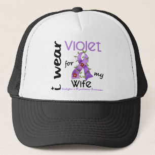 Gorra De Camionero Linfoma de Hodgkins llevo la violeta para mi