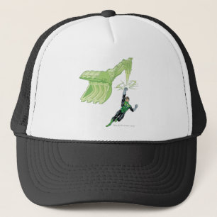 Gorra De Camionero Linterna verde - cómica, con la máquina