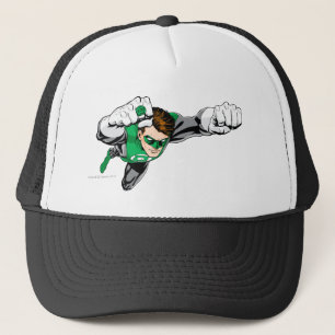 Gorra De Camionero Linterna verde - cómica, volando a la derecha