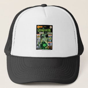 Gorra De Camionero Linterna verde - cómico sombreada verde