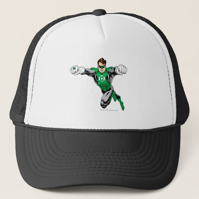 Gorra De Camionero Linterna verde - Mirando hacia adelante (Anverso)
