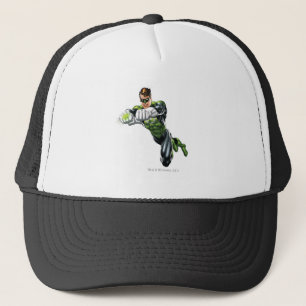 Gorra De Camionero Linterna verde - rendida completamente, ambos