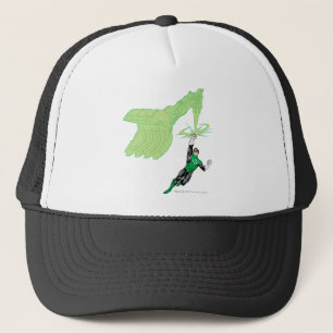 Gorra De Camionero Linterna verde - rendida completamente, con la