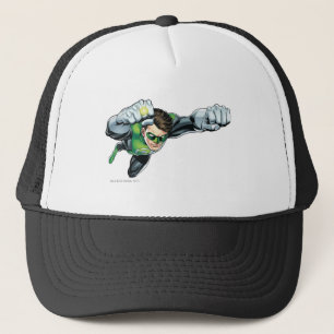 Gorra De Camionero Linterna verde - rendida completamente, volando a