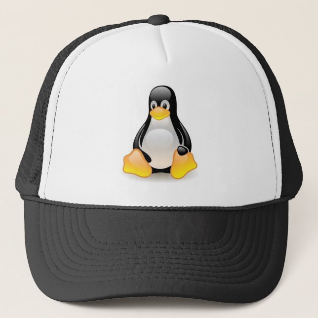 Gorra De Camionero Linux-pingüino-Tux (Anverso)