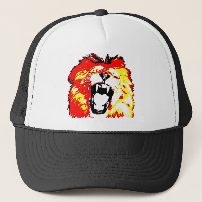 Gorra De Camionero Lion Roaring (Anverso)