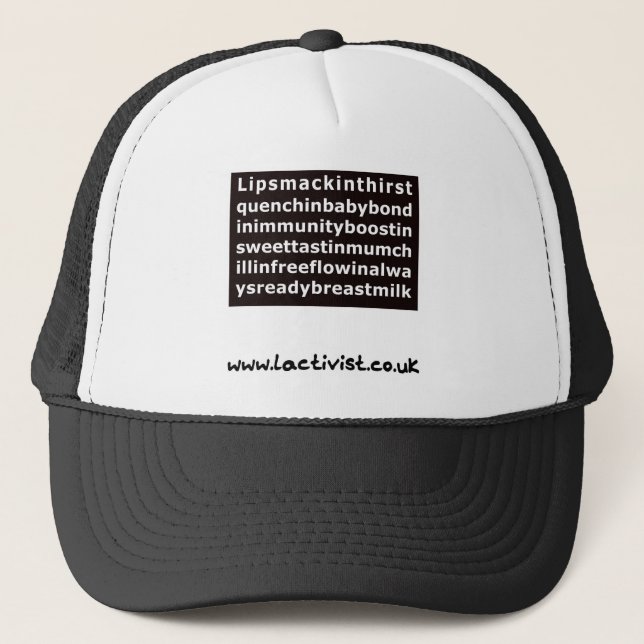 Gorra De Camionero Lipsmackin….leche materna (Anverso)