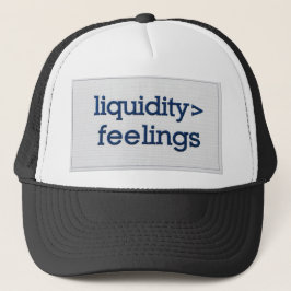 Gorra De Camionero Liquidity Over Feelings Minimalist Cap