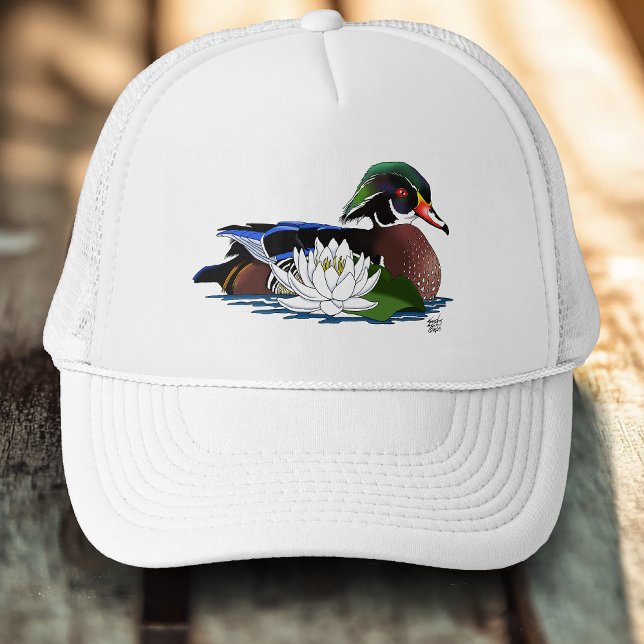 Gorra De Camionero Lirio de agua de pato de madera (Subido por el creador)