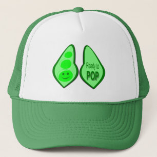 Gorra De Camionero Listo para abrir un café verde preñado