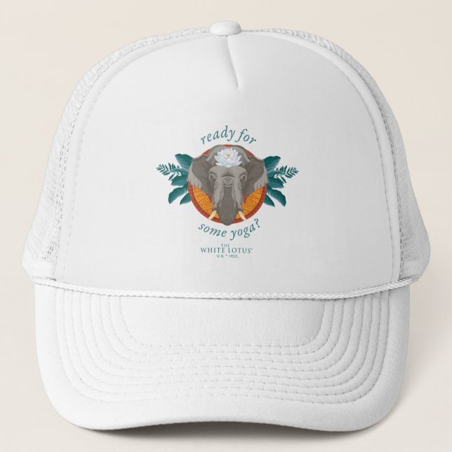 Gorra De Camionero ¿Listo para algo de yoga? - El Lotus Blanco (Anverso)