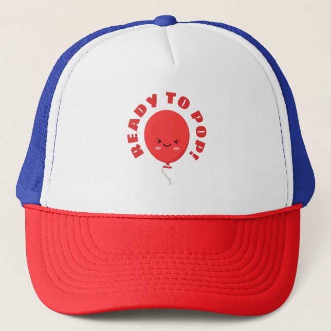 Gorra De Camionero Listo para hacer pop (Anverso)