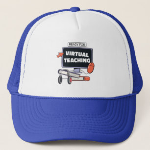 Gorra De Camionero Listo para la enseñanza virtual