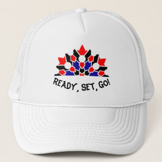 Gorra De Camionero Listo, Set, Vete Personalizado Trucker Hats