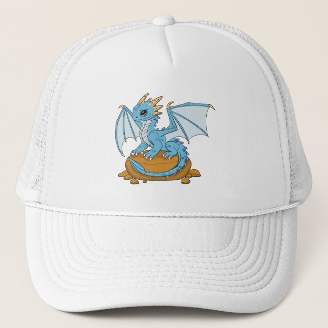 Gorra De Camionero Little Blue Dragon (Anverso)