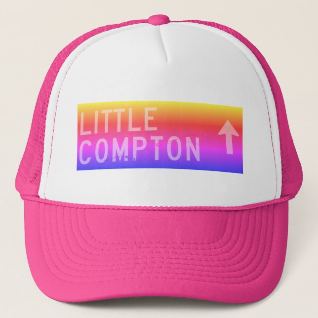 Gorra De Camionero Little Compton, RI Rainbow Sign (Anverso)