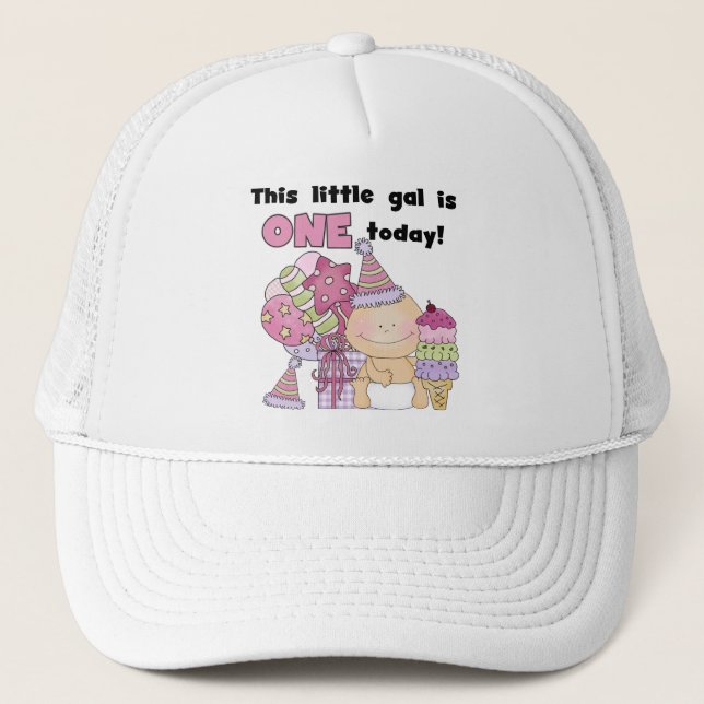 Gorra De Camionero Little Gal es una camiseta y regalos (Anverso)