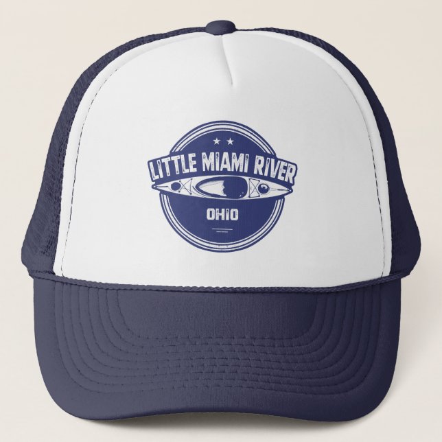 Gorra De Camionero Little Miami River Ohio Kayaking (Anverso)