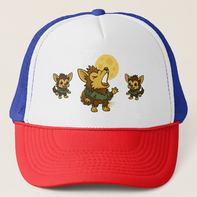 Gorra De Camionero Little Werewolf Howling (Anverso)