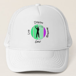 Gorra De Camionero Live, dream, breathe golf