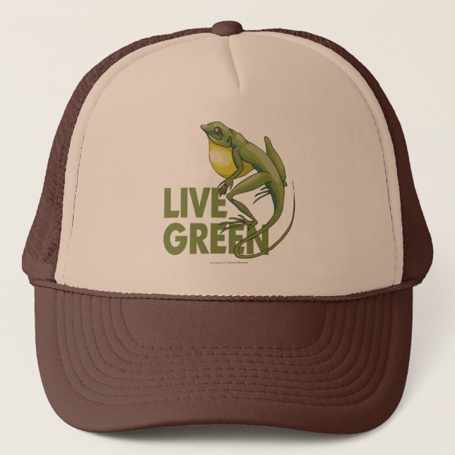 Gorra De Camionero Live Green (Anverso)