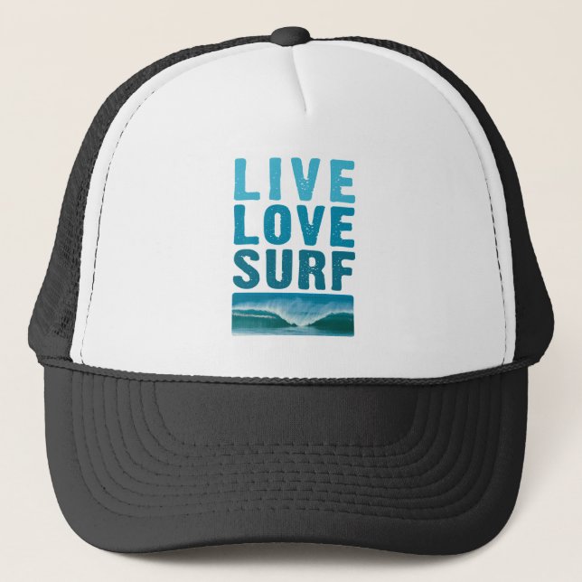 Gorra De Camionero live_love_surf (Anverso)
