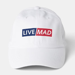 Gorra De Camionero Live Mad Bold Typography Hat Design