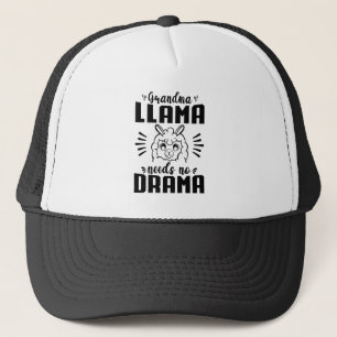 Gorra De Camionero Llama de abuela no necesita un drama