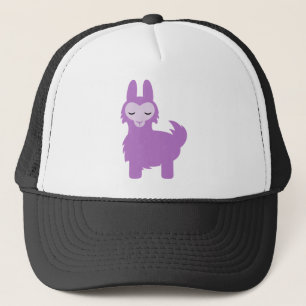 Gorra De Camionero Llama de la púrpura de Kawaii