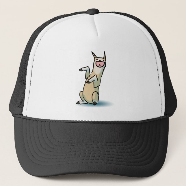 Gorra De Camionero Llama feliz (Anverso)