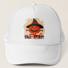 Gorra De Camionero Llamado de Espíritu de Halloween