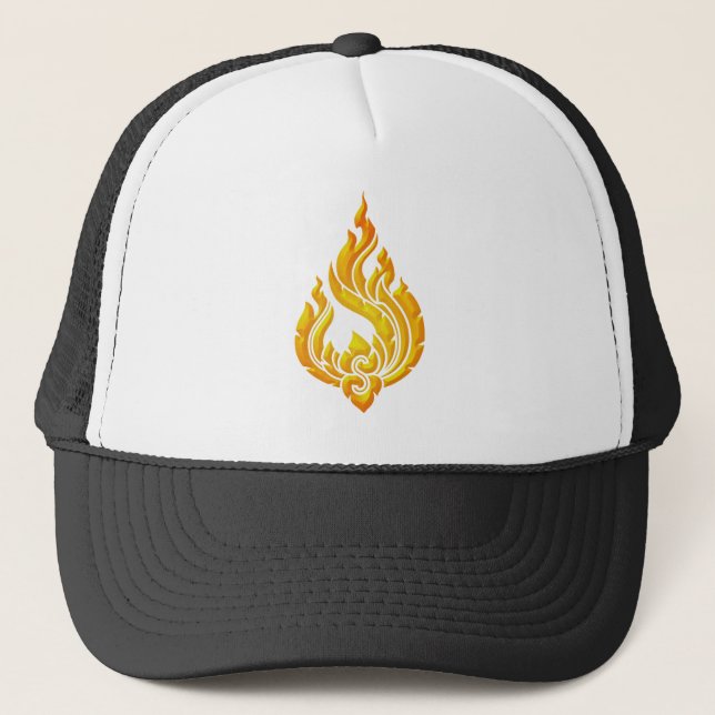 Gorra De Camionero Llamas de Granok (Anverso)