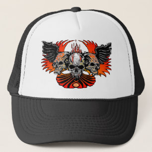 Gorra De Camionero Llamas traviesas Phoenix de las alas de los