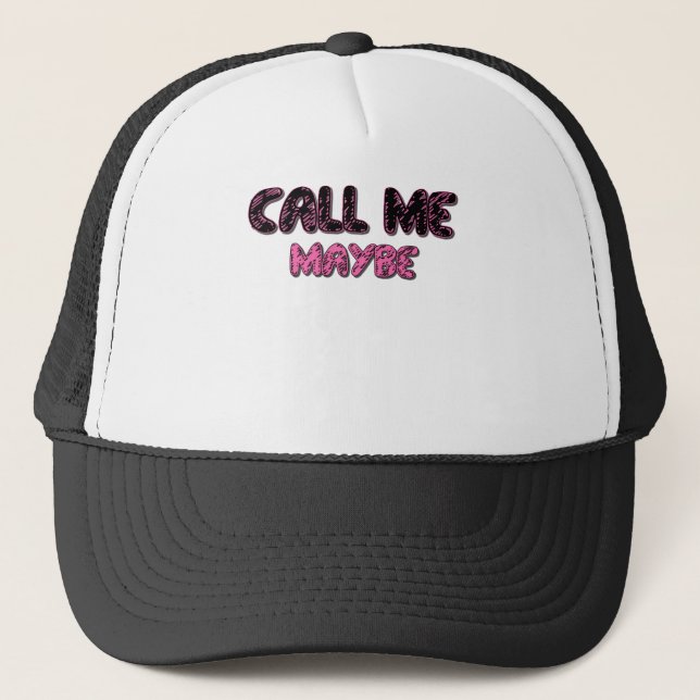 Gorra De Camionero LLÁMEME MAYBE.png (Anverso)