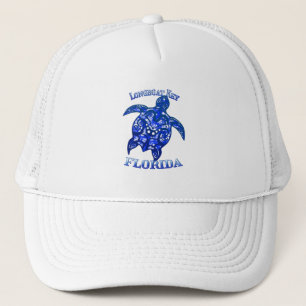 Gorra De Camionero Llave de Longboat Florida Vacation Tribal Turtle