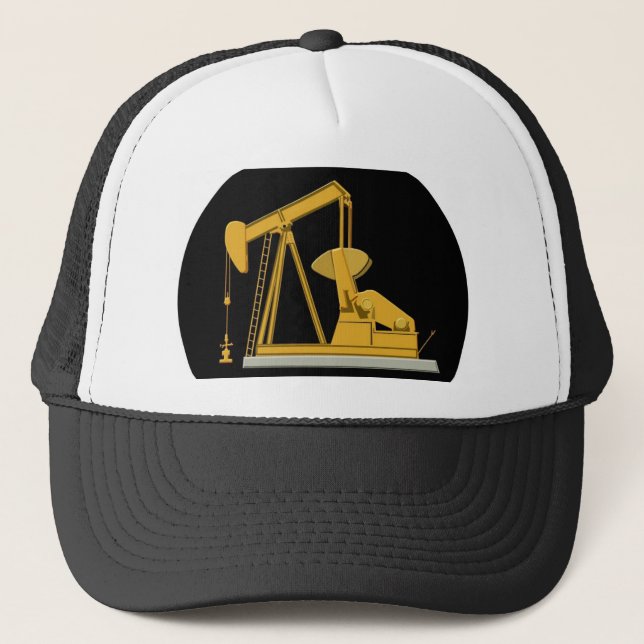 Gorra De Camionero llavero del pumpjack (Anverso)