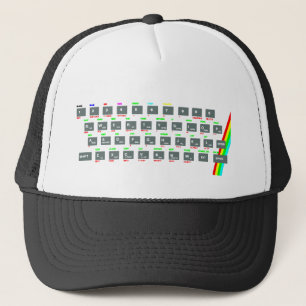 Gorra De Camionero Llaves de teclado del espectro de Sinclair ZX