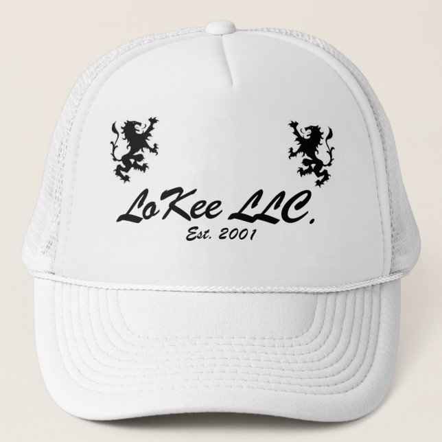 Gorra De Camionero LLC de LoKee. Casquillo cabido (Anverso)