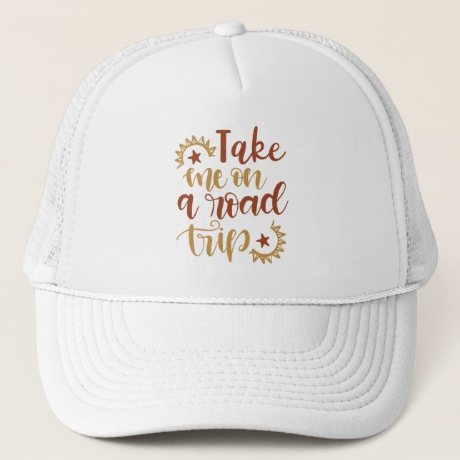 Gorra De Camionero Llévame En Un Viaje Por Carretera (Anverso)