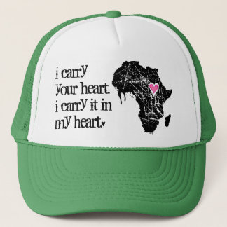 Gorra De Camionero Lleve el corazón de África