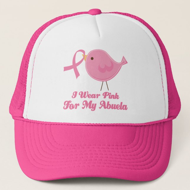 Gorra De Camionero Llevo el rosa para mi Abuela (Anverso)